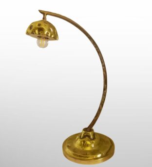 Lampada da tavolo in ottone laccato